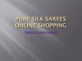 Pure Silk Sarees Online Shopping