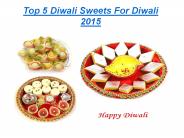 Top 5 Diwali Sweets For Diwali 2015