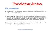 housekeeping Services