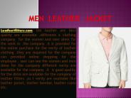 MEN LEATHER JACKET