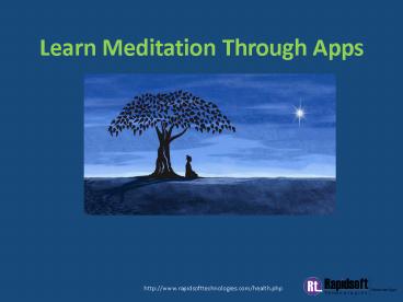  Learn Meditation Through Apps