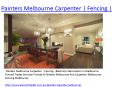Painters Melbourne Carpenter | Fencing | PowerPoint PPT Presentation