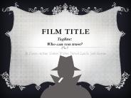 Presentation of Short Film