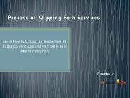 Process of Clipping Path Services