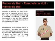 Professional Home Removals in Hull