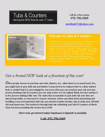 Bathtub resurfacing dallas