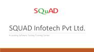 SQUAD Infotech Software testing Training Institute In Mumbai