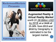 Augmented Reality & Virtual Reality Market - 2018