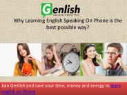 Learn Spoken English on Phone