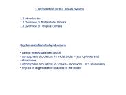1. Introduction to the Climate System