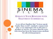 Enhance Your Business with Television Commercial