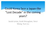 Could Korea face a Japan-like 