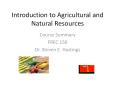 Introduction to Agricultural and Natural Resources PowerPoint PPT Presentation