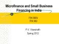 Microfinance and Small Business Financing in India PowerPoint PPT Presentation