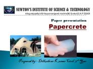 Papercrete ppt