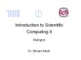 Introduction to Scientific Computing II PowerPoint PPT Presentation