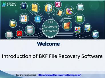 BKF Recovery Software
