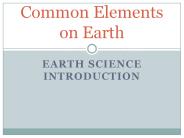 Earth Science Introduction