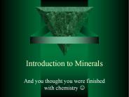 Introduction to Minerals