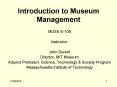 Introduction to Museum Management PowerPoint PPT Presentation