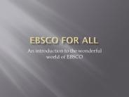EBSCO for All