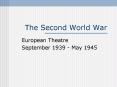 The Second World War PowerPoint PPT Presentation