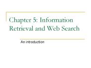 Chapter 5: Information Retrieval and Web Search