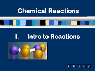 Intro to Reactions