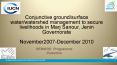 Conjunctive ground/surface water/watershed management to secure livelihoods in Marj Sanour, Jenin Governorate November2007-December 2010 PowerPoint PPT Presentation