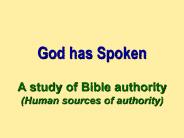 God has Spoken