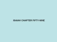 ISAIAH CHAPTER FIFTY-NINE