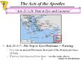 Acts 21:1-7 - The Trip to Tyre/Ptolemais   Warning PowerPoint PPT Presentation