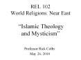 REL%20102%20World%20Religions:%20Near%20East%20%20 PowerPoint PPT Presentation