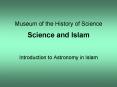 Museum of the History of Science Science and Islam PowerPoint PPT Presentation