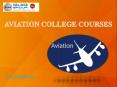 AVIATION COLLEGE COURSES PowerPoint PPT Presentation