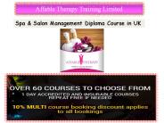 Spa & Salon Management Diploma Course in UK