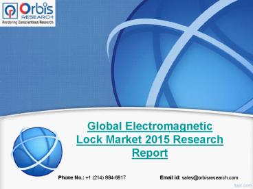 International Electromagnetic Lock Industry 2020 Forecast Report