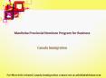 Manitoba Provincial Nominee Program for Business PowerPoint PPT Presentation