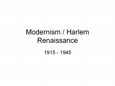 Modernism%20/%20Harlem%20Renaissance