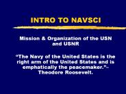 INTRO TO NAVSCI