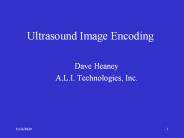 Ultrasound Image Encoding