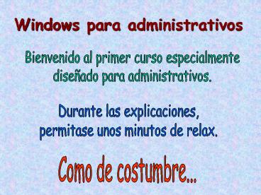 AG2- Windows para administrativos