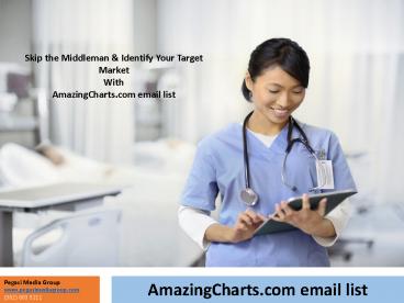 AmazingCharts.com email list