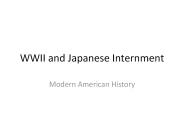 WWII and Japanese Internment