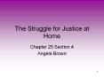 The Struggle for Justice at Home PowerPoint PPT Presentation