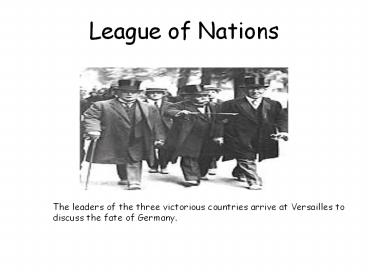 League of Nations