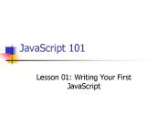 JavaScript 101