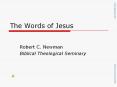 The Words of Jesus PowerPoint PPT Presentation