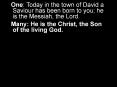 One: Today in the town of David a PowerPoint PPT Presentation