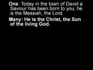 One: Today in the town of David a